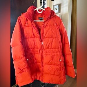 Lands End long puffer coat